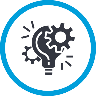 Gears and a light bulb
