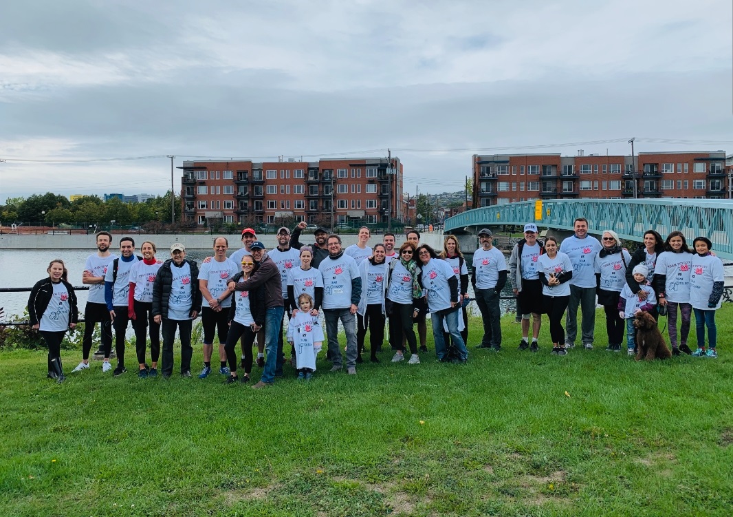 Group photo of Head and Neck Surgery 5km Race participants